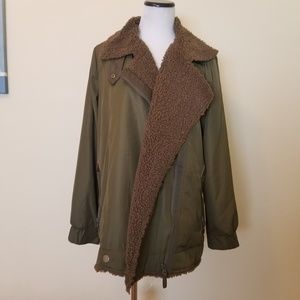 Anthropologie Sherpa-Lined Parka Jacket Size S